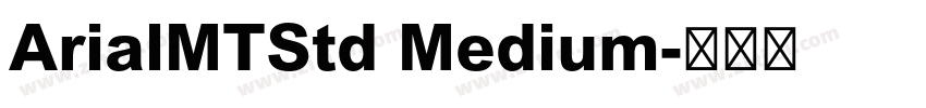 ArialMTStd Medium字体转换